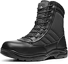 NORTIV 8 Steel Toe Boots for Men Safety Industrial & Construction Military Work Boots Slip Resistant ASTM F2413-18, TROOPER-STL
