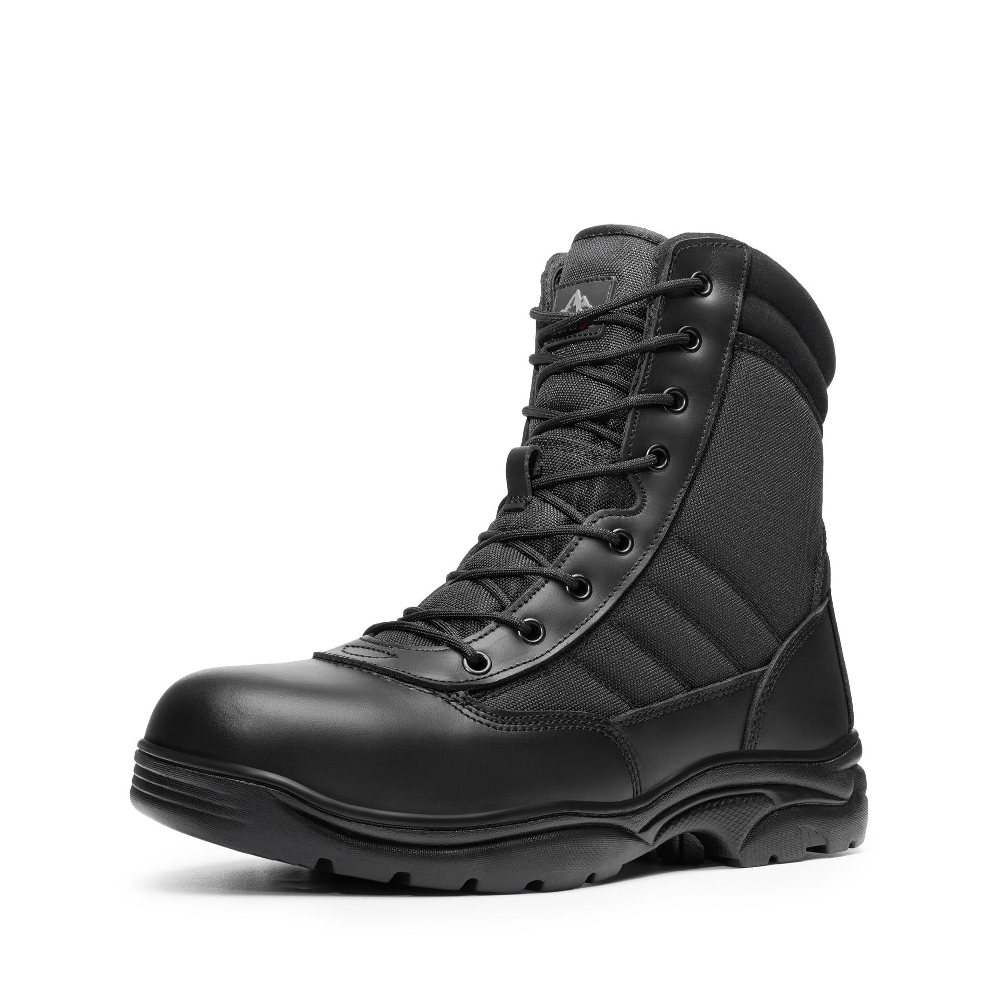 NORTIV 8 Steel Toe Boots for Men Safety Industrial & Construction Military Work Boots Slip Resistant ASTM F2413-18, TROOPER-STL