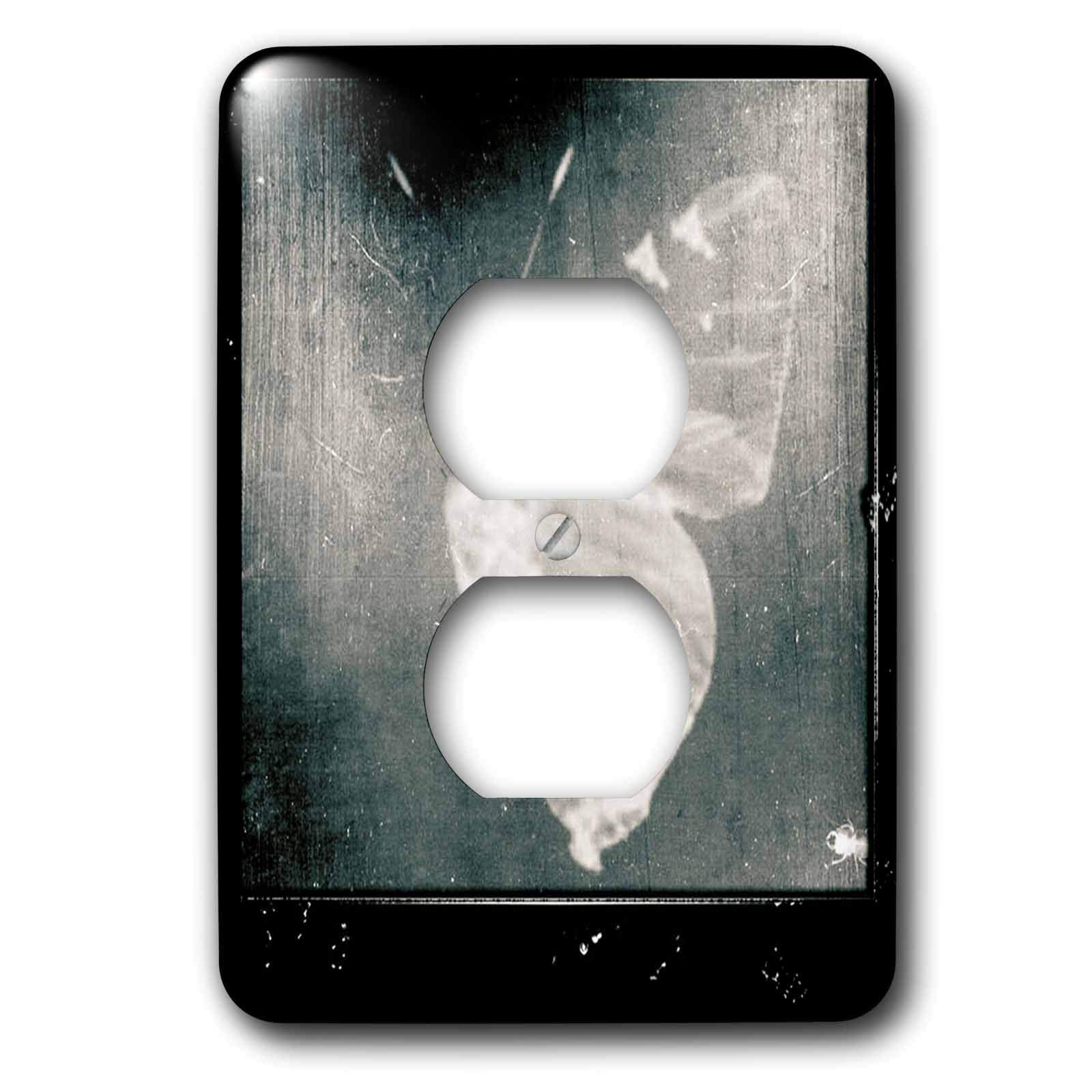 Cache de prise 2 papillons lsp_15591_6 pour plaque murale standard