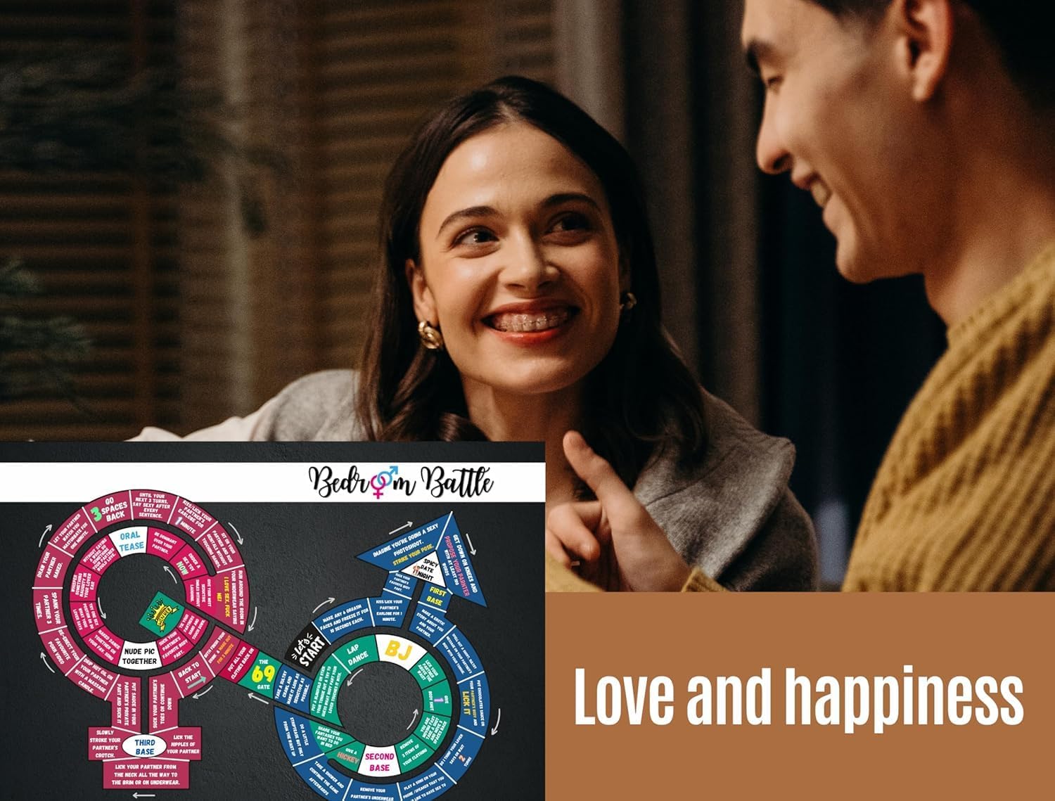 Sex Dice Card Game for Couples - Fun and Naughty Date Night Ideas, Exciting Activities and Games for Unisex Adult Set of 5