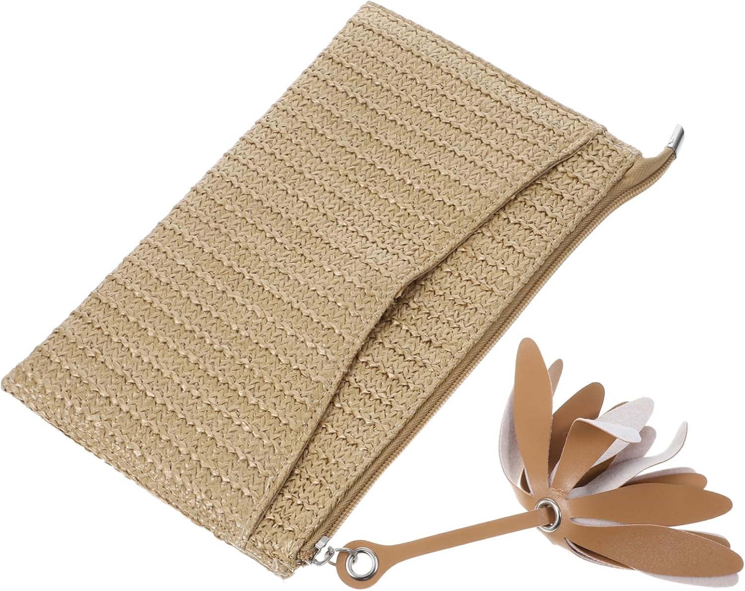 Summer Straw Clutch Bag Women Handbags Imitation Straw Purse Capacity Boho Beach Bag