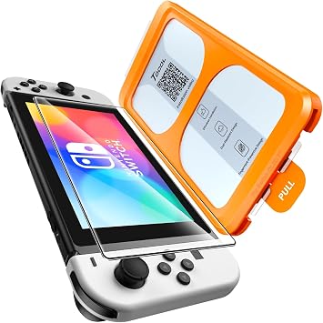 TOCOL Tempered Glass Screen Protector Compatible with Nintendo Switch OLED 2021 Model 7 Inch Anti Scratch 9H Hardness7 inch