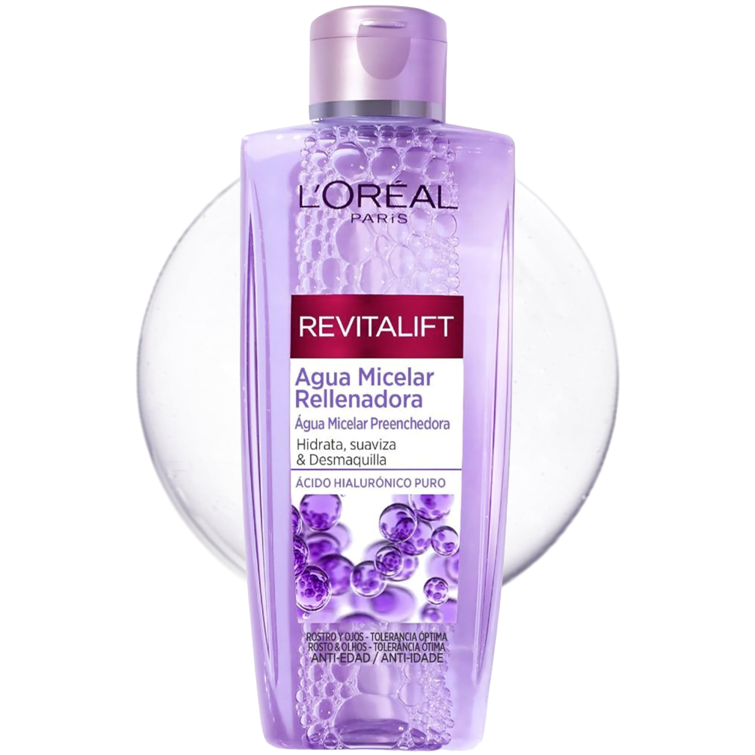 L'oréal Paris Revitalift Filler Ácido Hialurónico Puro Agua Micelar 200 ml