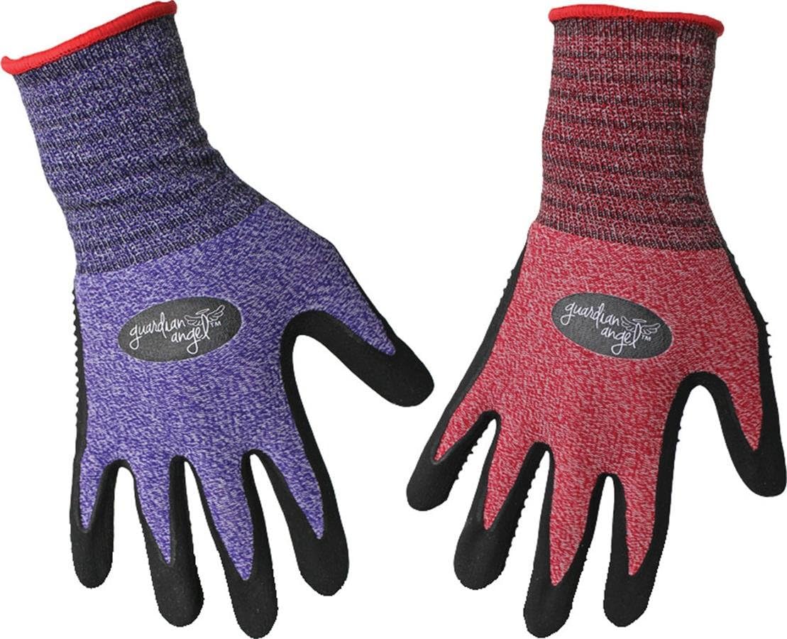 BOSSMANUFACTURING 8444XS 656730 Guardian Angel Dotted Nitrile Palm Knit Wrist Assorted, X-Small, Assorted