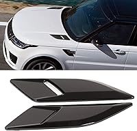 Vista 1 de Moldura de ventilación del capó del motor para Rover Sport L494 2014-2022, plástico ABS, par, negro