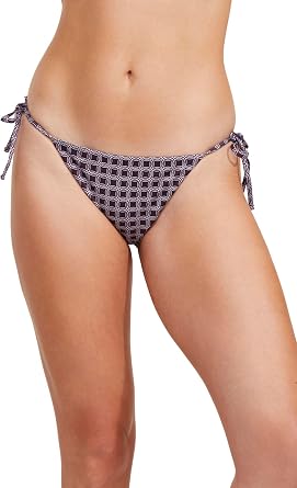 Gottex Luma Retro Touch Adjustable Side Tie Womens Bikini Swimwear Bottom with Front and Back Lining