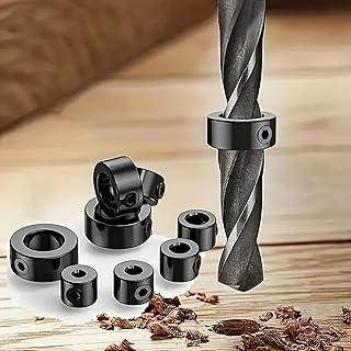 Adjustable Drill Depth Stop Collar Set