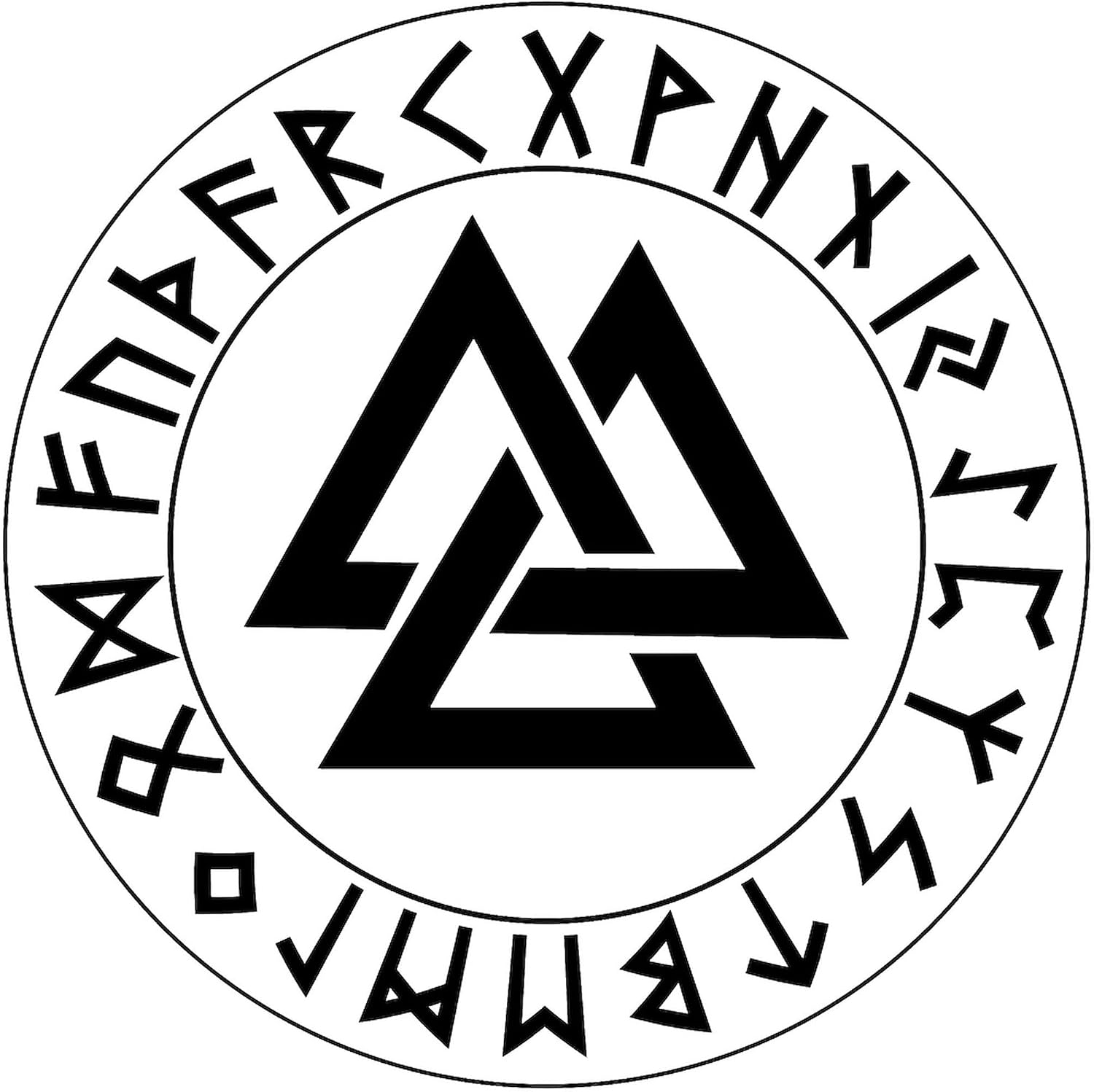 CafePress Triple Triangle Rune Shield Pint Glass Pint Glass, 16 oz. Drinking Glass