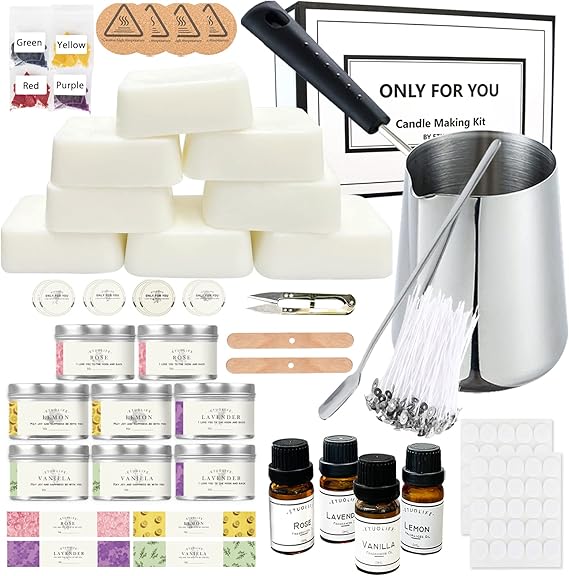 Candle Making Kit,Candle Making Kits for Adults Beginners,Soy Wax for