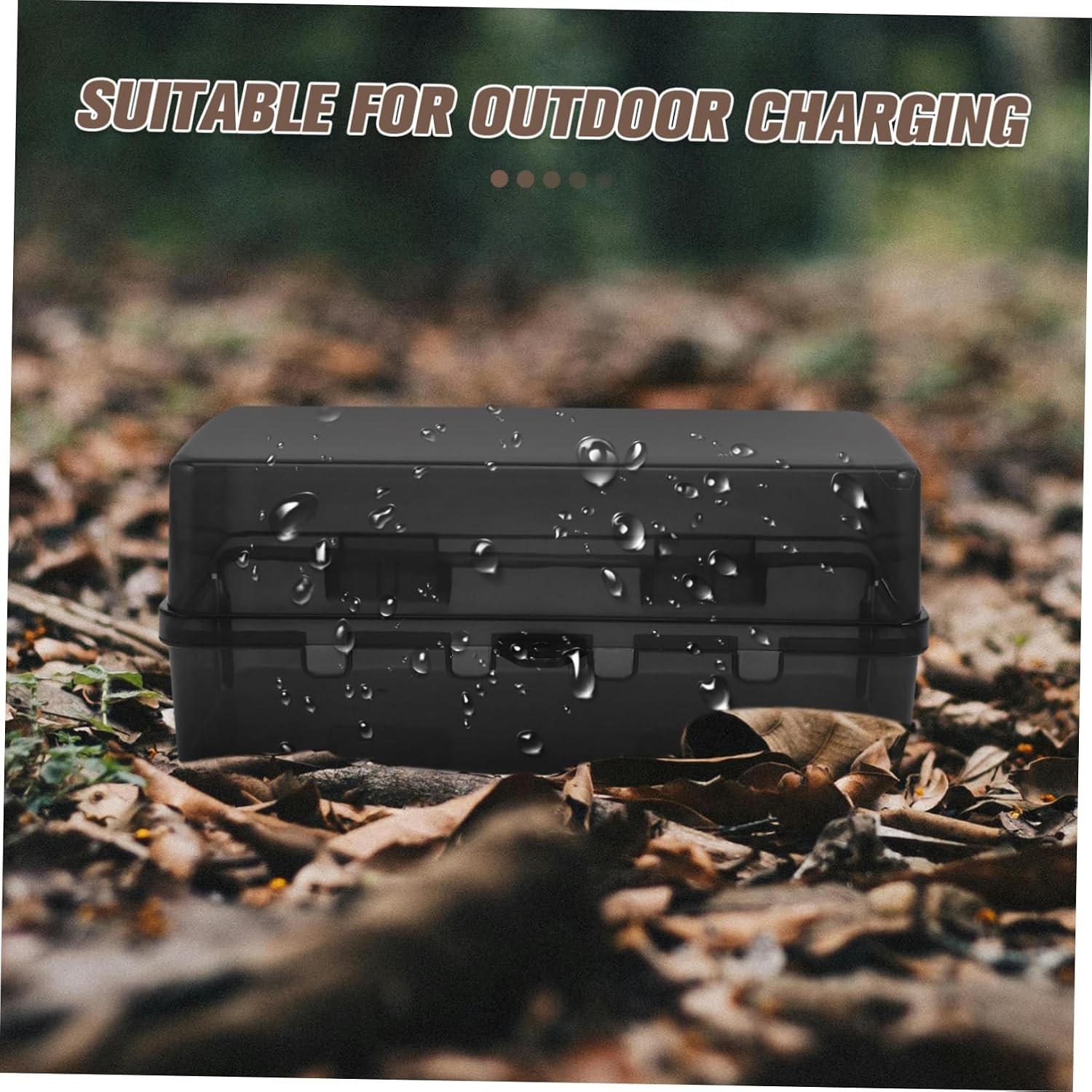 Large Electrical Box for Outdoor Use Cover for Timers and Holiday Lights Weatherproof Protector Easy Installation for Home and Camping