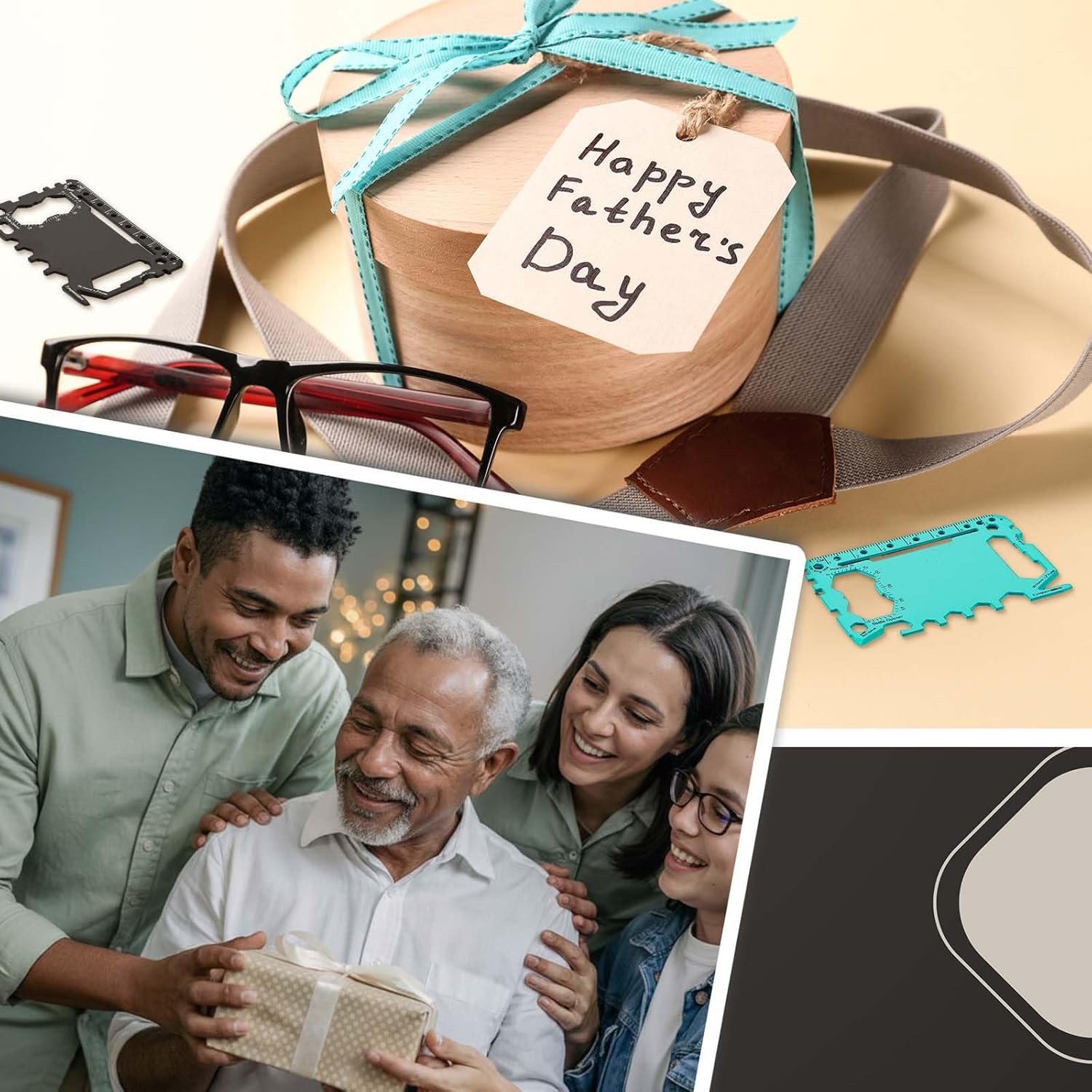 30 Pcs Man of God Gift Bulk for Fathers Day Christian Church Gifts Credit Card Wallet Multitool 46 in 1 Metal Stainless Steel Survival Pocket Tool Multipurpose with Bible Verse for Father