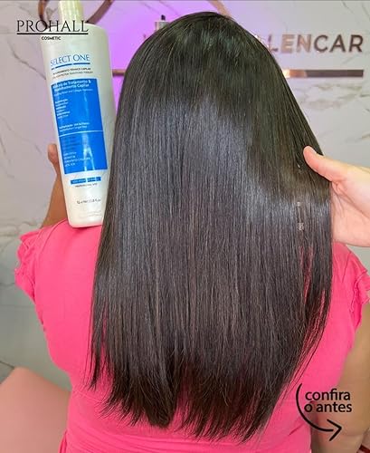 Miniatura 7 de Prohall Cosmetic Select One - Tratamiento capilar de queratina brasileña para cabello seco dañado, sin formaldehído, suavizado de proteínas, reduce