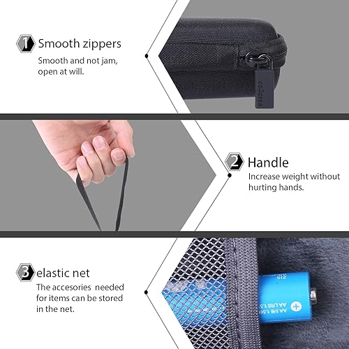 Miniatura 3 de co2CREA Estuche rígido de repuesto para Zoom H1n H1 H1 Digital Handy Recorder (caja negra)