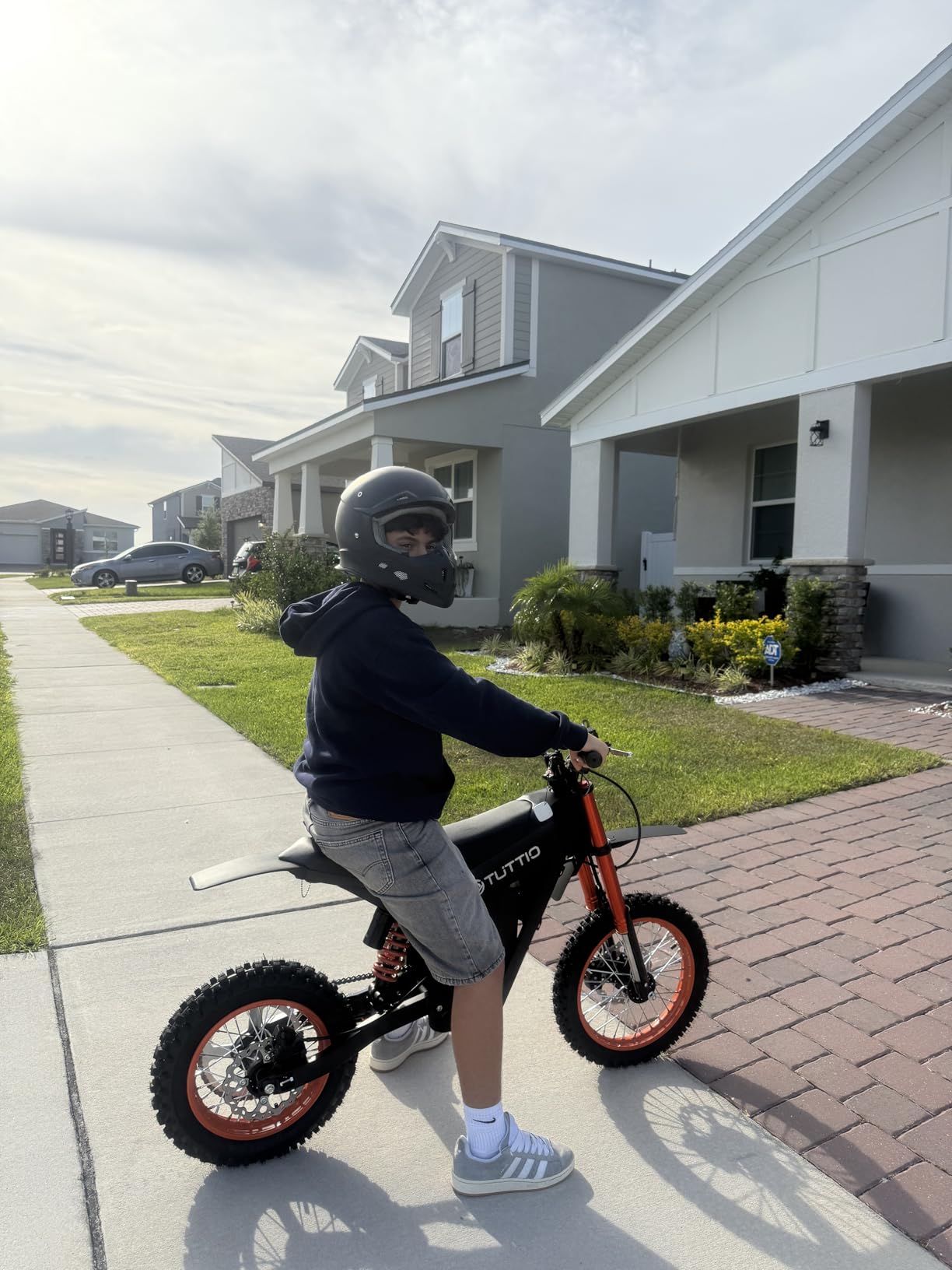 Soleil01 Electric-Dirt-Bike for Teens Adults, 14"/12" Fat Tire 2000W Electric-Motorcycle with 48V 21AH Battery Ebike 37MPH Hydraulic Brakes Mountain Off-Road EBike Fit Age 13+ photo review