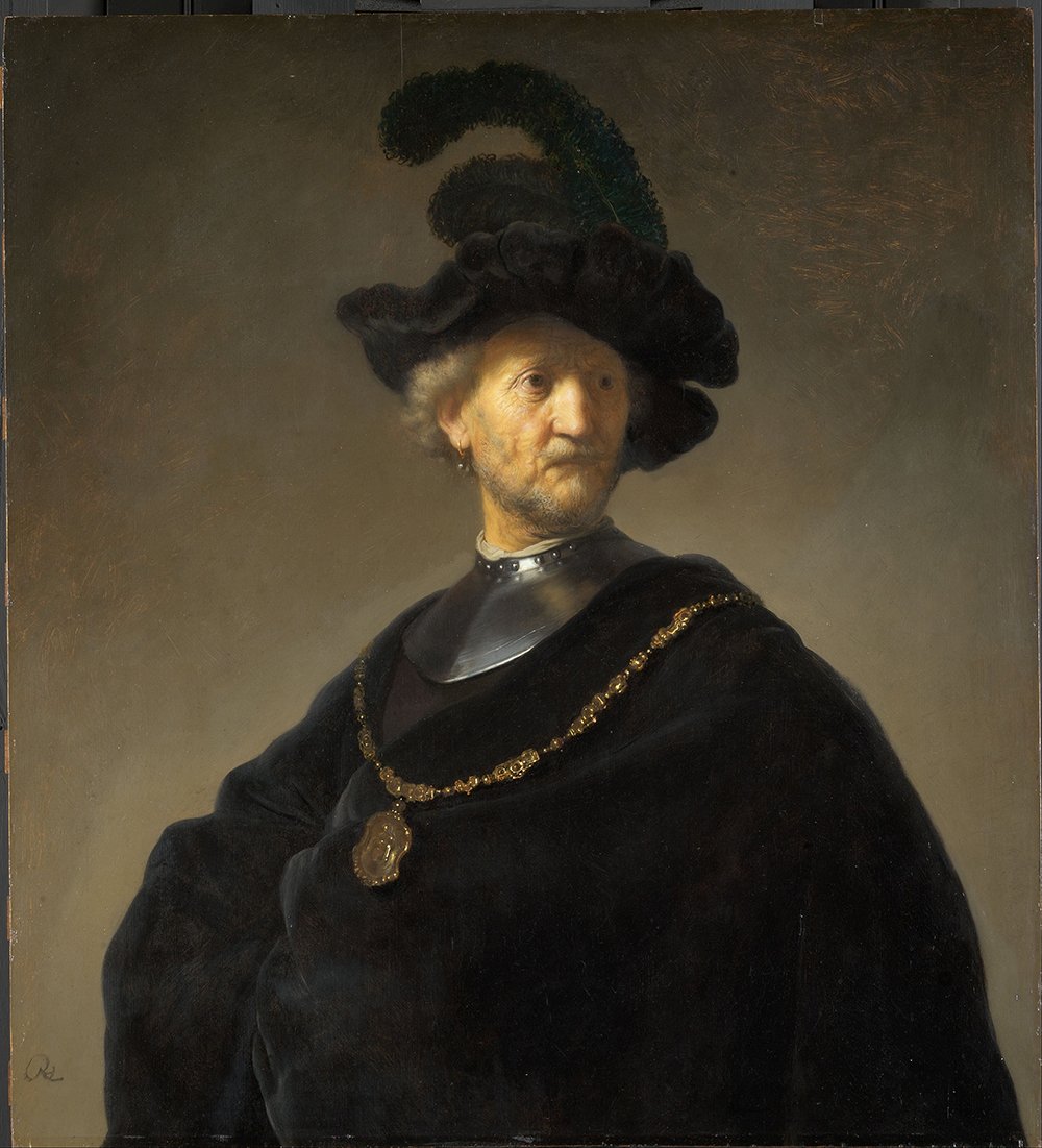 Rembrandt Old Man with a Gold Chain - Impression d'Art de Qualité Archivage
