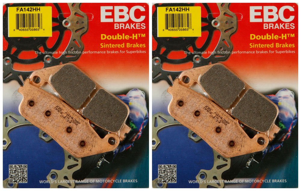 EBC Pastillas de freno de metal sinterizado doble H FA142HH (2 paquetes - Suficiente para 2 rotores)
