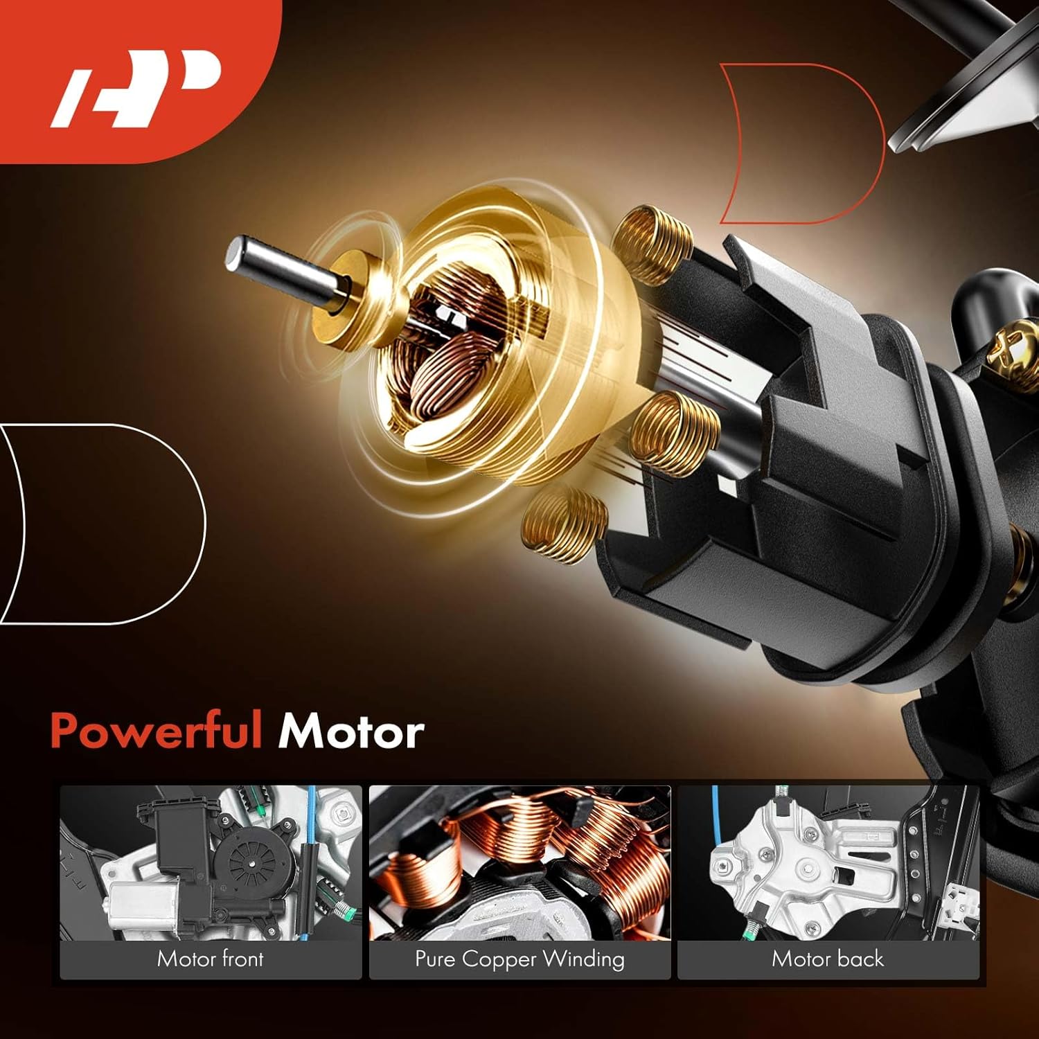 A-Premium Front Left Driver Side Electric Power Window Regulator with Motor Compatible with Chevrolet Volt 2011 2012 2013 2014 2015