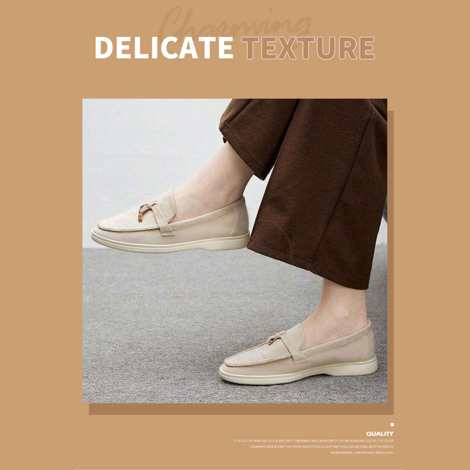 Mocassins pour Femmes,Mocassins d'école en Daim Confortable Slip on Décontracté Bateau et Mocassins,Mocassins à Plat Chaussures de Décontractées pour Le Travail,l'école EU36-41