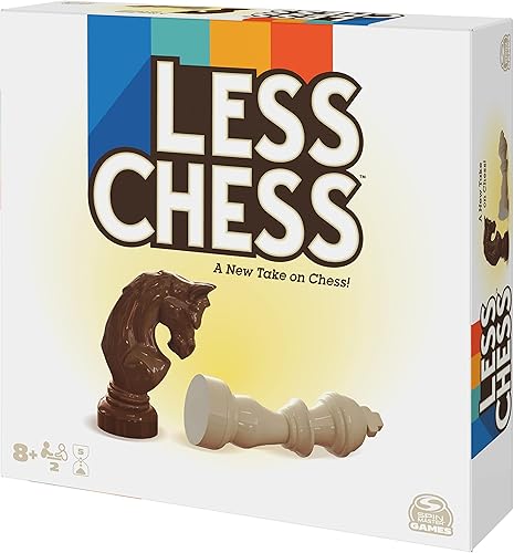 Miniatura 8 de Menos ajedrez: una nueva versión del ajedrez de Spin Master Games Juego de mesa para adultos para 2 jugadores con juego de ajedrez piezas de