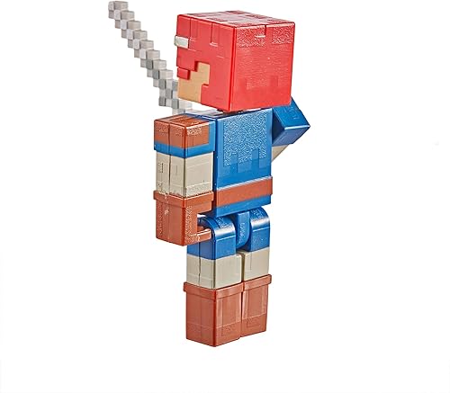 Miniatura 5 de Mattel Minecraft Dungeons - Figura de batalla coleccionable Valorie de 3.25 pulgadas y accesorios, basado en videojuegos, regalo de juego de
