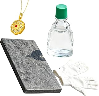 Goldtest Set Mit Prüfstein – Gold Tester Kit Für 10K 14K 18K 22K 24K, Goldprüfung Mit Testlösung Und Probeierstein, Edelmetall Test Zur Reinheitsbestimmung Von Schmuck