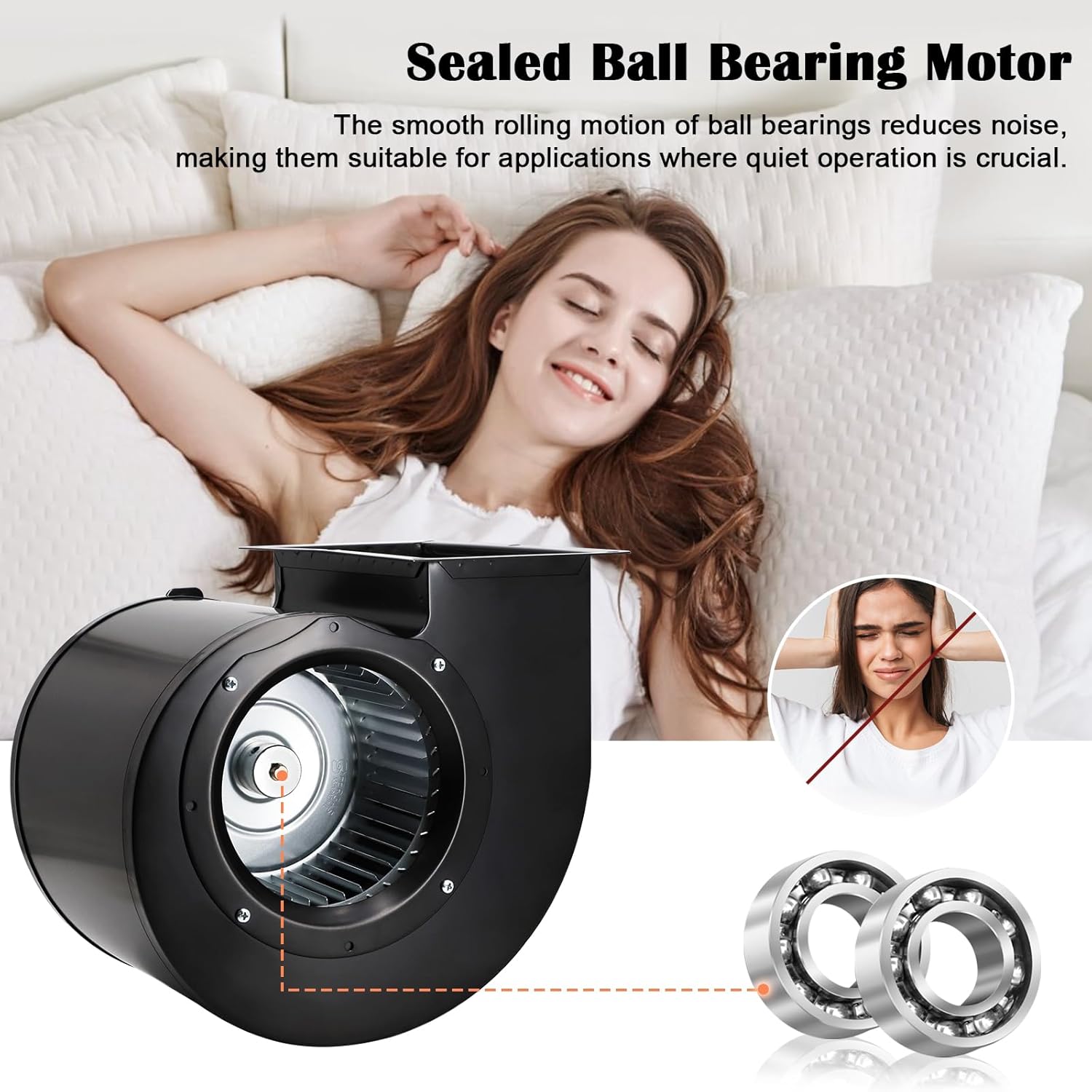 Hiorucet 1TDT8 1TDT8A Blower Motor for Dayton and HVAC Blower Fan, Replacement Dayton 1TDT8, 5C508, Century 9459, JE2J047NS, JE2J047, JEJ047, Fasco 7090-1184, 70901184 Blower 797/549 CFM 2 Speed.