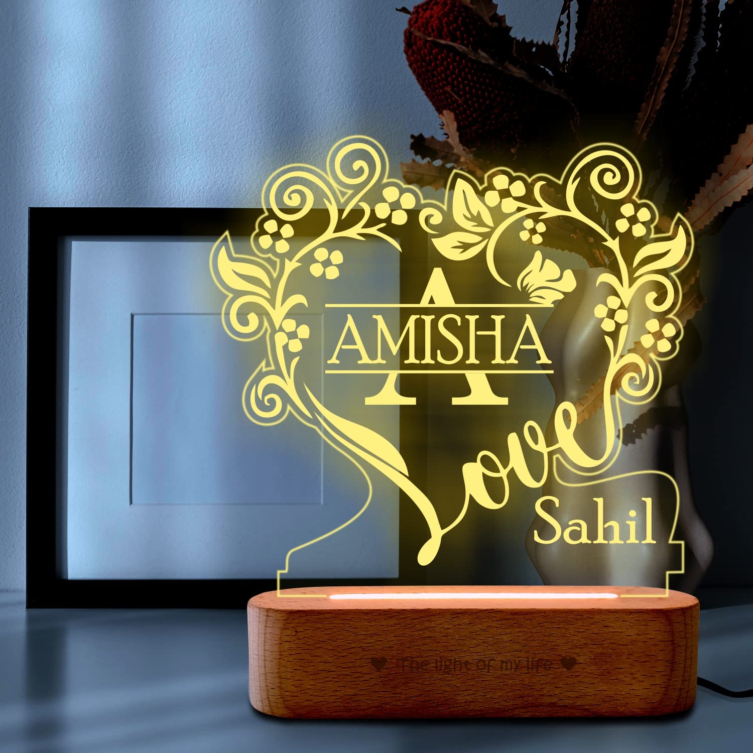 ZOCI VOCI Acrylic Anniversary Gift Personalized 3D Illusion Heart Lamp | Engraved Night Lamps For Special Occasions Unique Gift For Wife & Husband (Hidden Love), Lavender Love (B0BS6ZM6QJ) Amazon Price History, Amazon Price Tracker