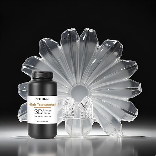 Miniatura 9 de Resina de impresión 3D ultratransparente, alta transparencia, bajo amarilleo, resina fotopolimérica de 385-405 nm para gafas, auriculares y