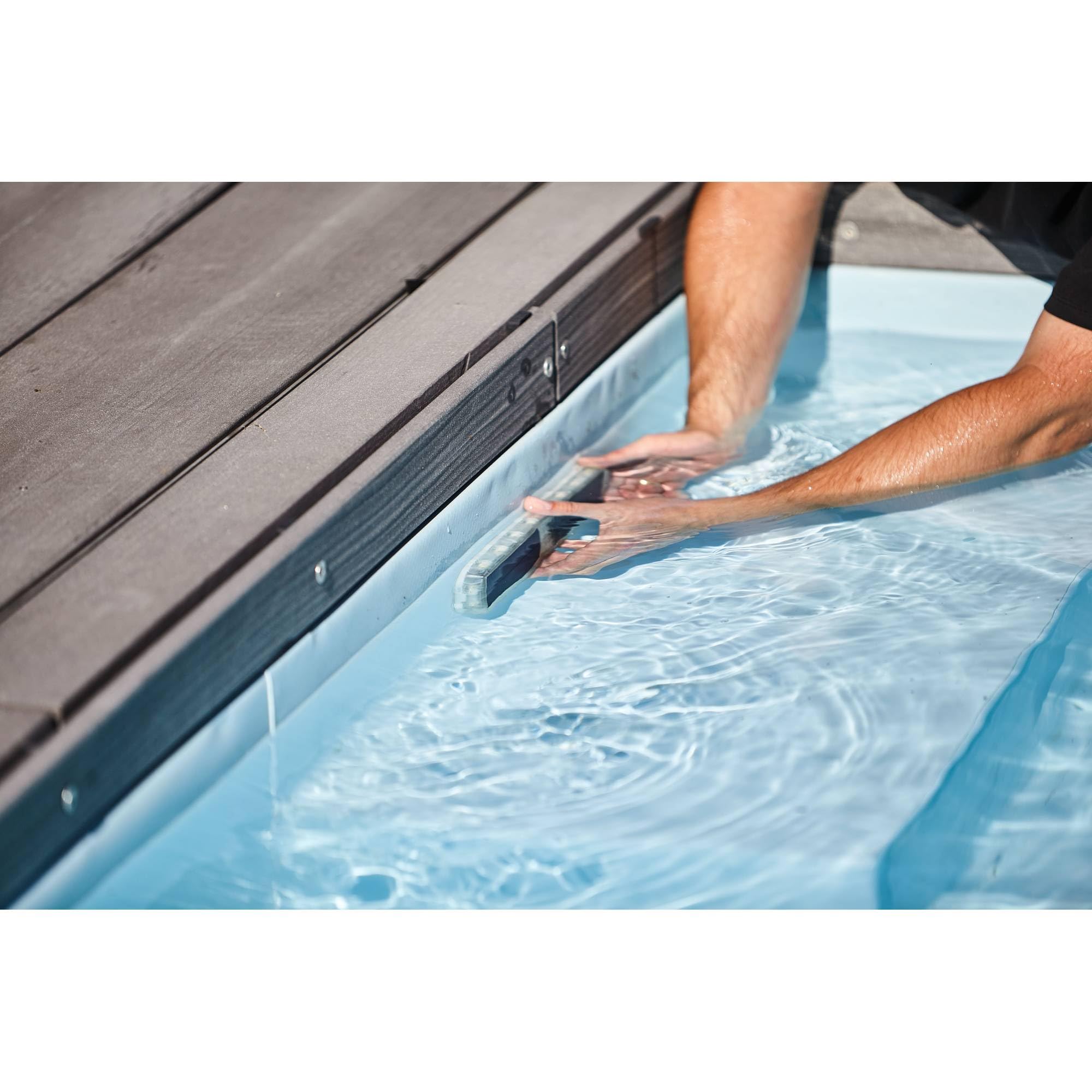 Heissner Solar Akku LED Pool-Licht mit Magnethalterung
