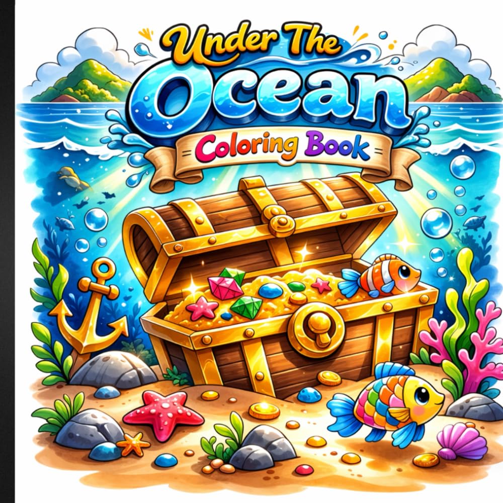 Under the Ocean Coloring Book: A Relaxing Marine Escape for Stress Relief and Creativity.
