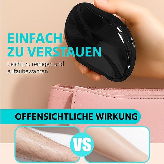 2 crystal hair removal tools, shaving stone, crystal hair removal device, for women and men, painless hair removal tool, no batteries or electricity required