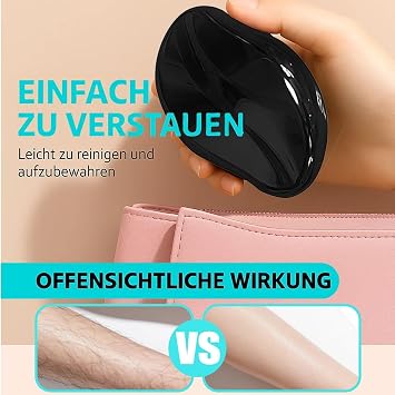2 crystal hair removal tools, shaving stone, crystal hair removal device, for women and men, painless hair removal tool, no batteries or electricity required