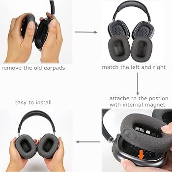 【美品】AirPods Max と 交換用 新品イヤークッション付き 正規品 Amazon | [CYCLETRACK] イヤーパッド AirPods Max交換用 交換用