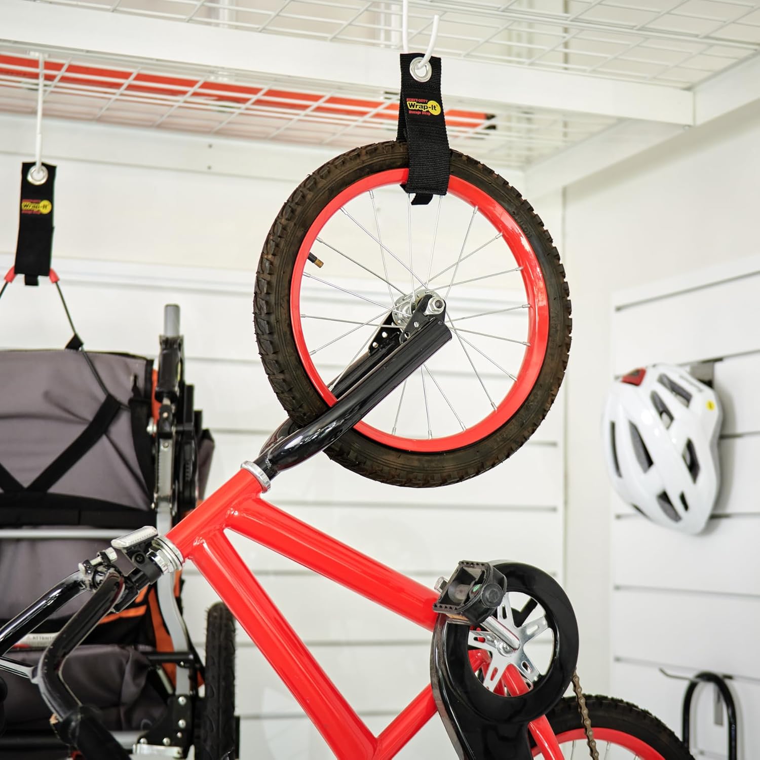 Wrap-It Storage Heavy-Duty Straps - (Assorted 12 Pack) Silver - Hook and Loop Hanging Extension Cord Organizer for Cable Management and Storage on Garage Wall, RV Gadgets and Appliances