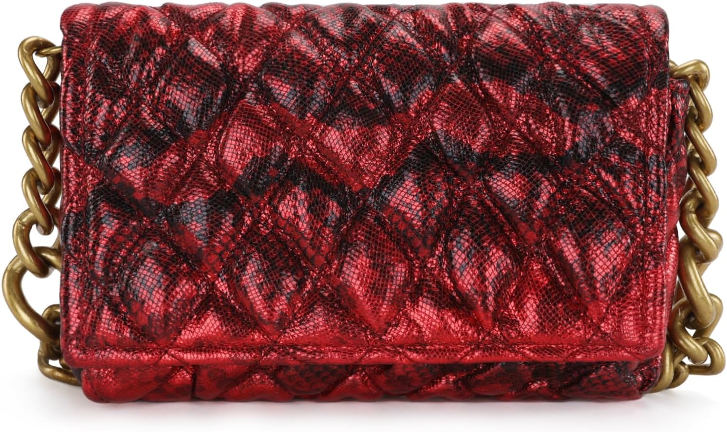 Montana West Quilted Small Shoulder Bag for Women Y2K Trendy Cute Clutch Underarm Purse with 2 Removable Straps