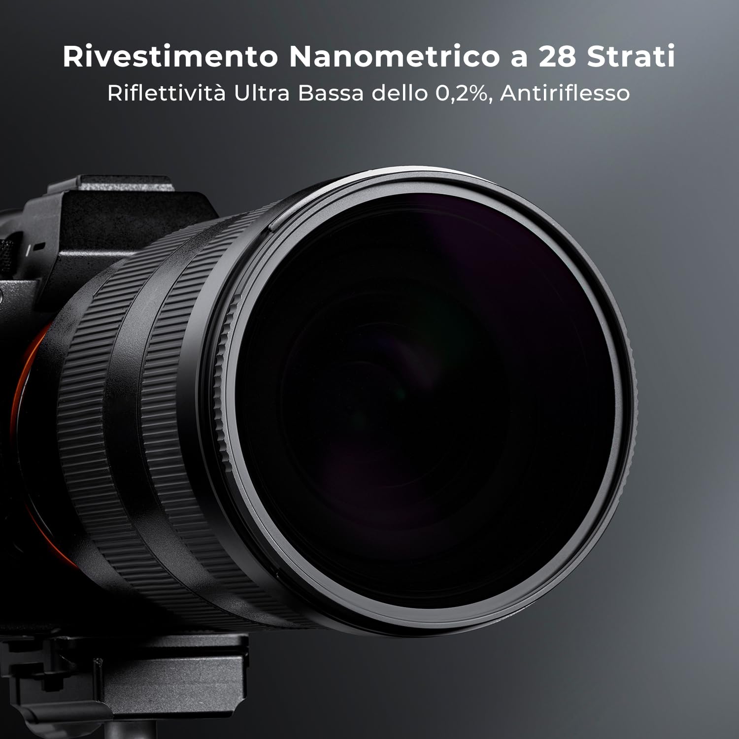 K&F CONCEPT Nano-Xcel Filtro ND100000 da 77 mm per Esposizioni Ultra Lunghe, Fotografia Solare ed Eclissi, Riduzione di 16,6 Stop, Vetro Ottico Premium, 28 Rivestimenti Multistrato