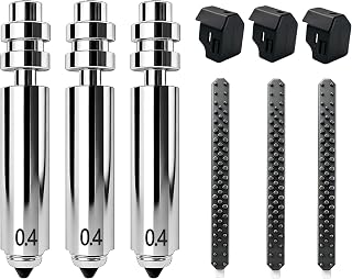 3 Pack 0.4mm Kobra 4/Kobra X Nozzles Integrated Hardened Steel Nozzles for Anycubic Kobra X/4, Quick-Swap High Flow Hotend Print Head Kit for Kobra X Combo with 3 Silicone Socks & 3 Cleaning Brushes