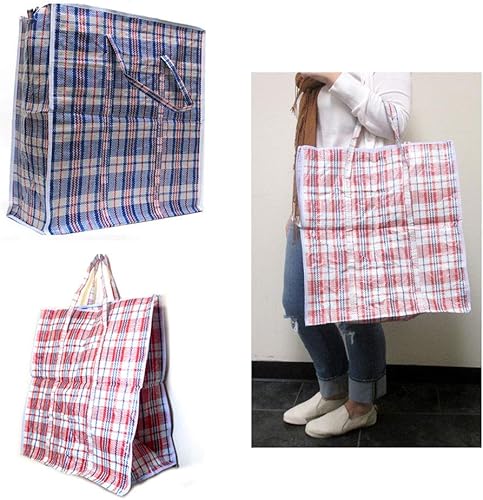 Miniatura 4 de 2 bolsas grandes de almacenamiento reutilizables para compras y lavandería, organización con cremallera