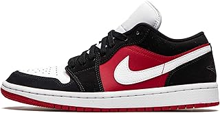 WMNS Air 1 Bajo Negro/Blanco/Rojo Gimnasio Dc0774 016 - Talla, (Multi color), 38 EU