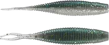 Amazon.com : Yamamoto 3'' Scope Shad/Green Gizzard (10 Pack