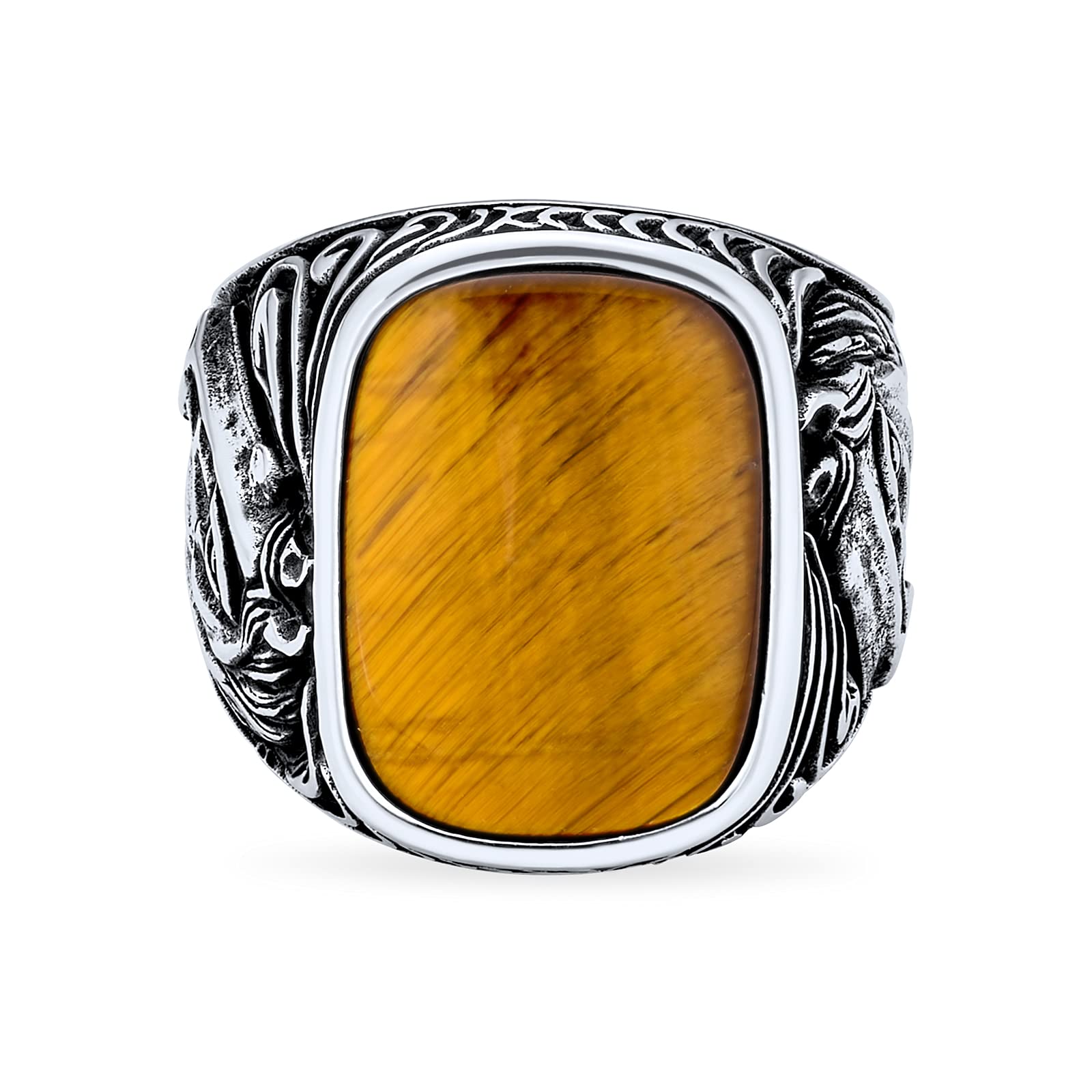 Sie Herren Executive Edelstein Großen Braunen Tiger Eye Black Onyx Reiter Hengst Pferd Ring Western-Schmuck Für Männer Massiv Oxidiert .925 Sterling Silber Handgefertigt In Der Türkei Anpassbar