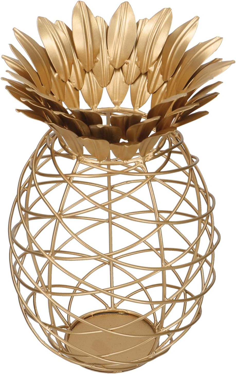 BarCraft BCCORKHOLDER Wine Cork Collector, Pineapple Shaped, Metal, Gold Coloured, 20 x 28cm