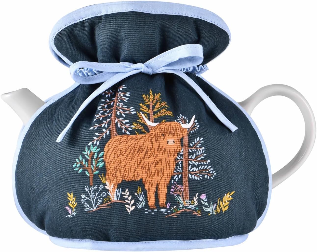 Navy Cow Tea Cosy Muff by Ulster Weavers
