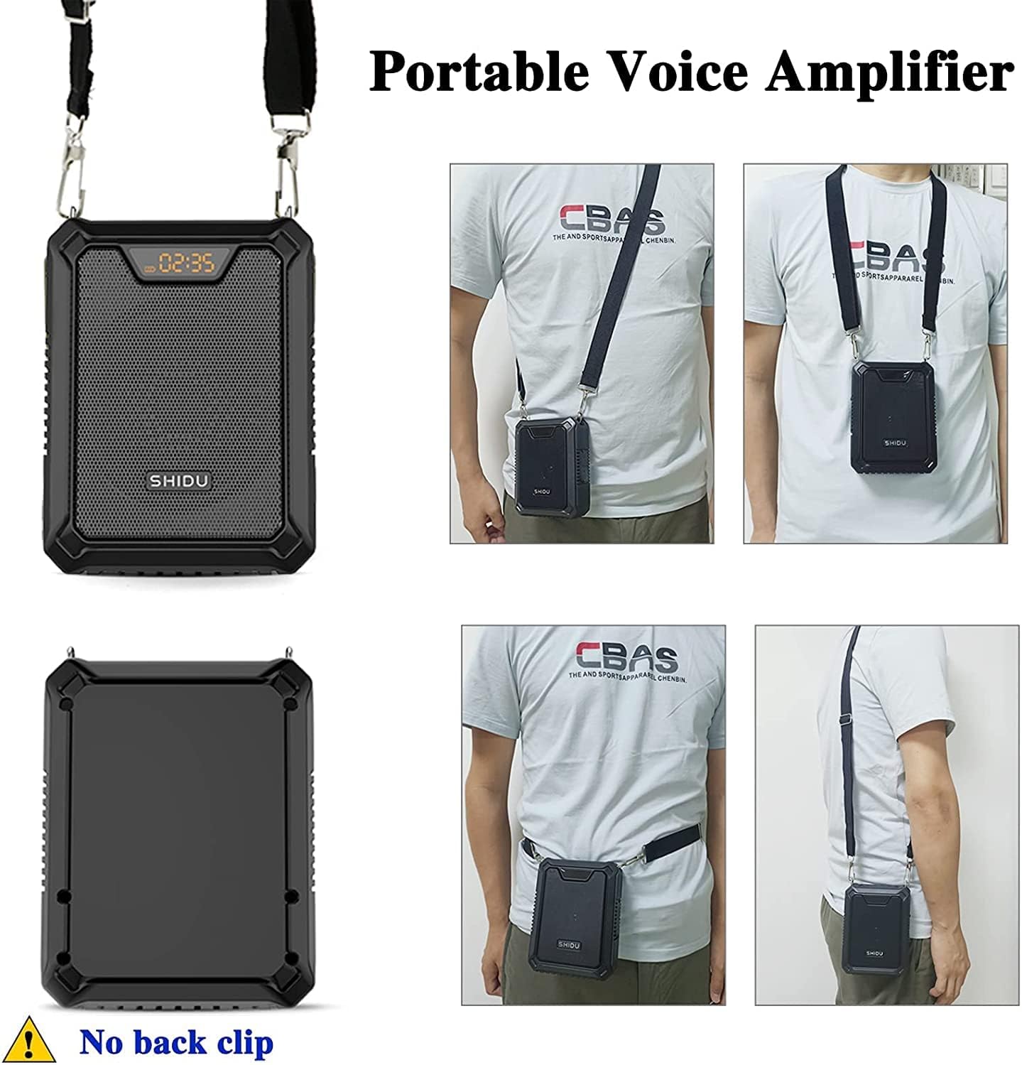 25W Bluetooth Voice Amplifier with Wired Microphone Headset and Speaker, Personal PA Speaker, Support Recording, Loop Playback- Ideal for Teachers, Outdoors, Tour Guides - M900