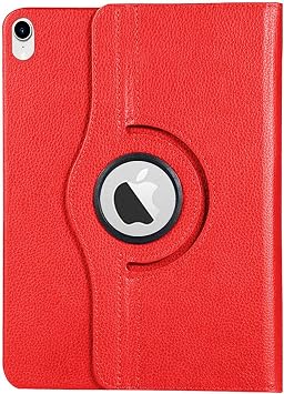 Microsonic Apple iPad Mini 7 Kılıf (A2993-A2995) 360 Rotating Stand Deri Kırmızı [iPad Mini 7 ile Uyumlu Kılıf - Kırmızı]
