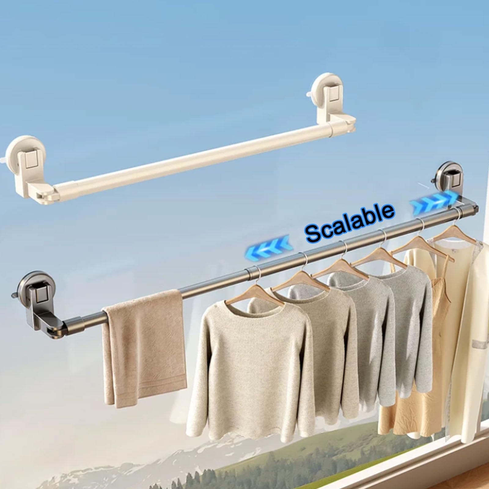 Barra Cortina Ducha, Barra Para Cortinas de 70-200 Cm, Barra Extensible