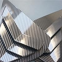 Vista 5 de ZiWen 2 paneles de listones de fibra de carbono estilo deportivo para cuarto trasero de ventanilla para Nissan Altima 2013 2014 2015 2016 2017 2018