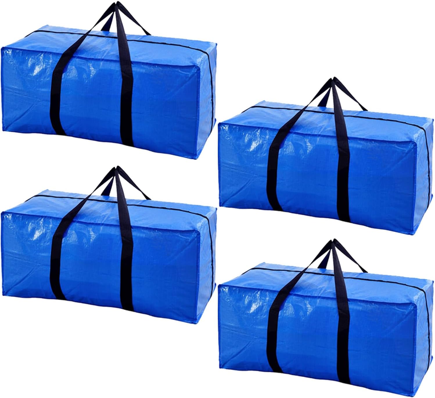 Extra Large Moving Bags with Strong Zippers & Carrying Handles, Storage Bags Storage Totes for Clothes, Moving Supplies, Space Saving Oversized Storage Bag Organizer for Moving, Traveling (2 Pack)