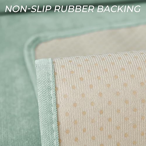 Miniatura 5 de RBSC - Funda de sofá acolchada impermeable de 73 pulgadas, protector de muebles, funda de sofá lavable con correas elásticas para niños, perros,