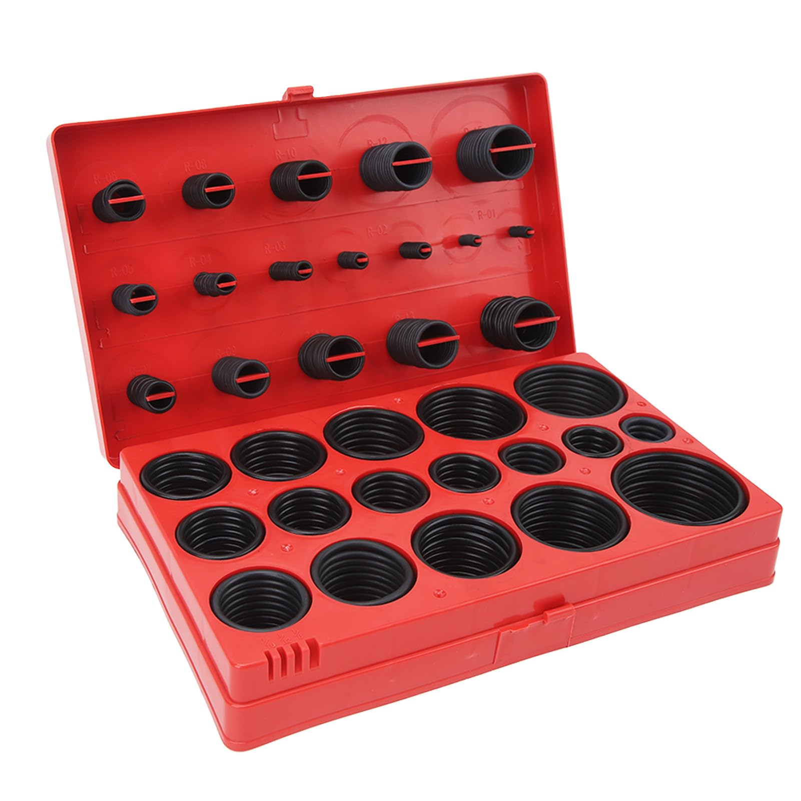 Kit d’assortiment de rondelles et de joints toriques, 419 pièces, ensemble universel de joints toriques en caoutchouc nitrile métrique avec joints étanches à l’huile pour la répara
